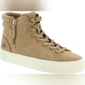 UGG Olli Tan High-Top Sneakers – Women’s Size 12 (Men’s 10), Suede with Side Zip